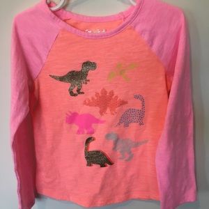 Girls dinosaur long sleeve T-shirt